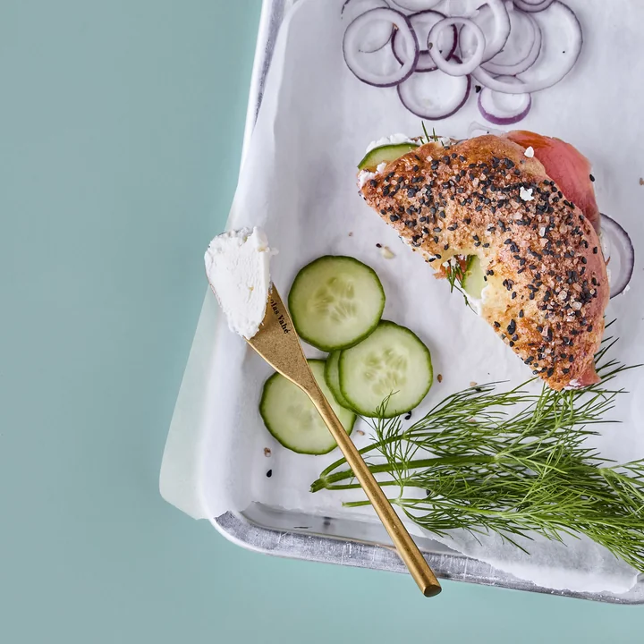 Nicolas Vahé - Daily Buttermesser, antikgold-finish (4er-Set)