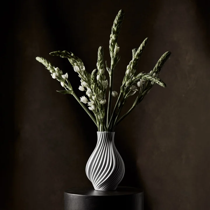 Lyngby Porcelæn - Twist Vase, weiss