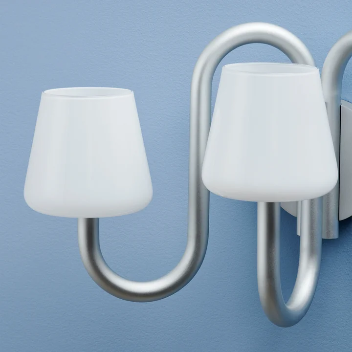 HAY - Apollo Wandleuchter, weiss opal glas