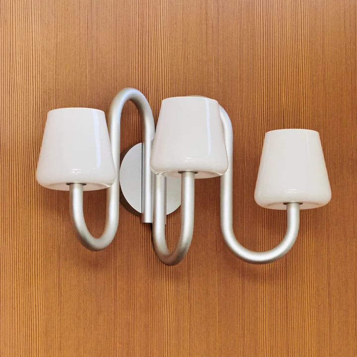 HAY - Apollo Wandleuchter, weiss opal glas