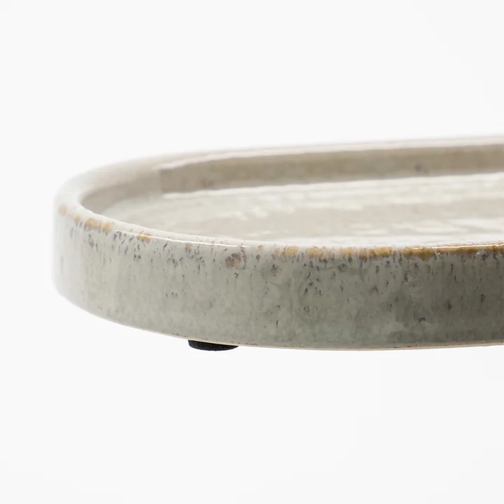 Meraki - Datura Tablett, 20 x 12.5 cm, shellish grey