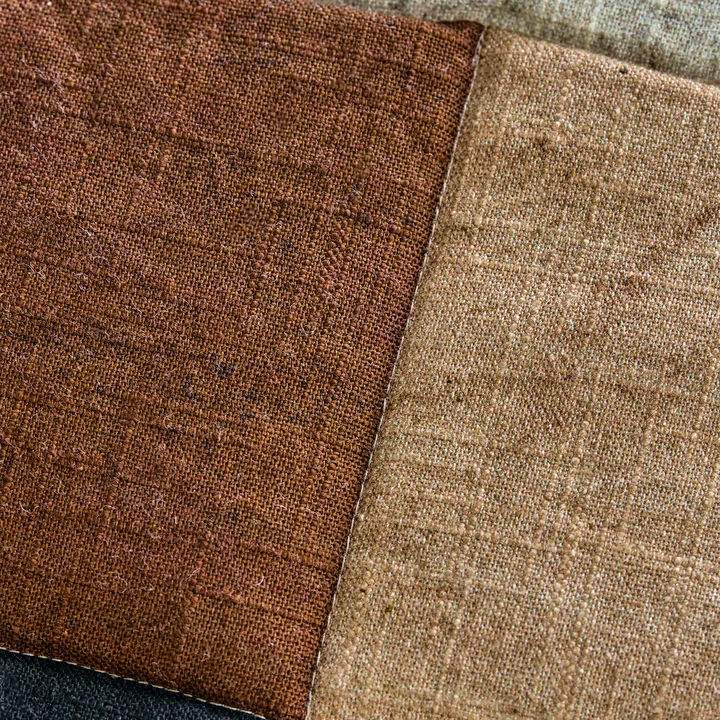 House Doctor - Patch Kissenbezug, 50 x 50 cm, schwarz / sand / braun