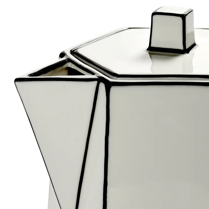 Serax - Carte Blanche Teekanne, weiss / schwarz