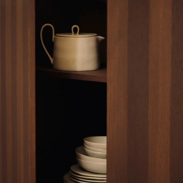 Ferm Living - Flow Teekanne, 150 cl, off-white gesprenkelt