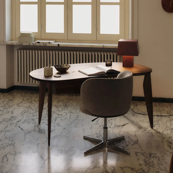 Ferm Living - Feve Esstisch, 160 x 86 cm, Walnuss