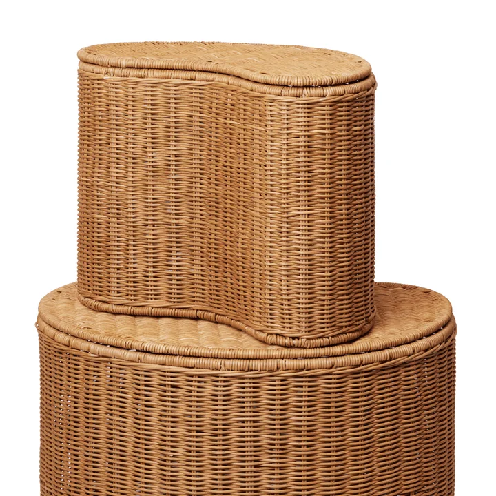 Ferm Living - Willora Aufbewahrungskorb, natur (2er Set)