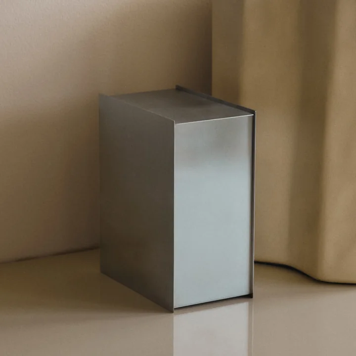 Ferm Living - Sama Abfalleimer, Edelstahl