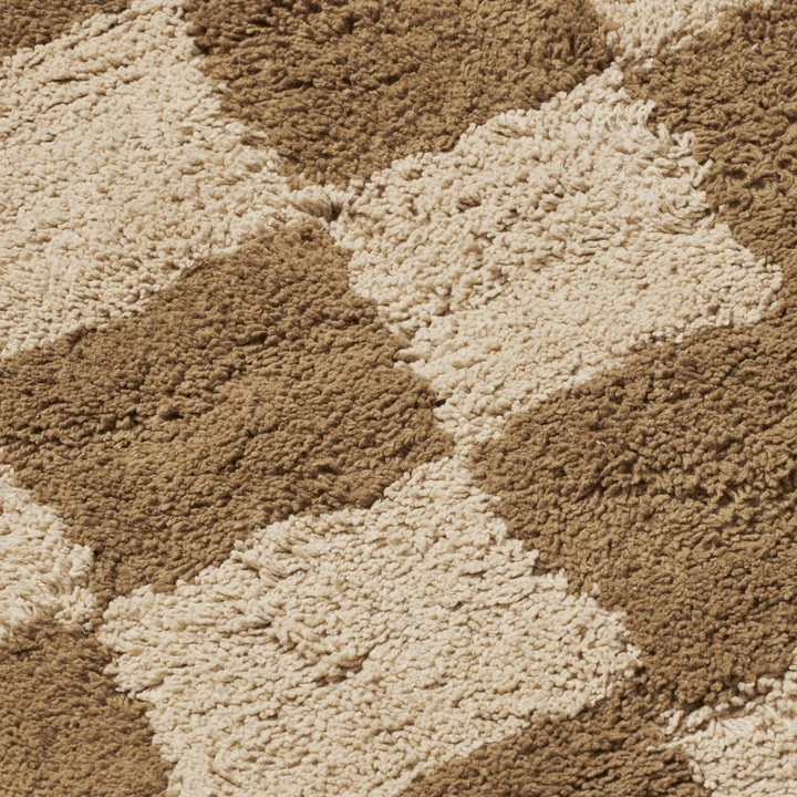 Ferm Living - Mara Kinderteppich, 150 x 80 cm, tan / warm sand