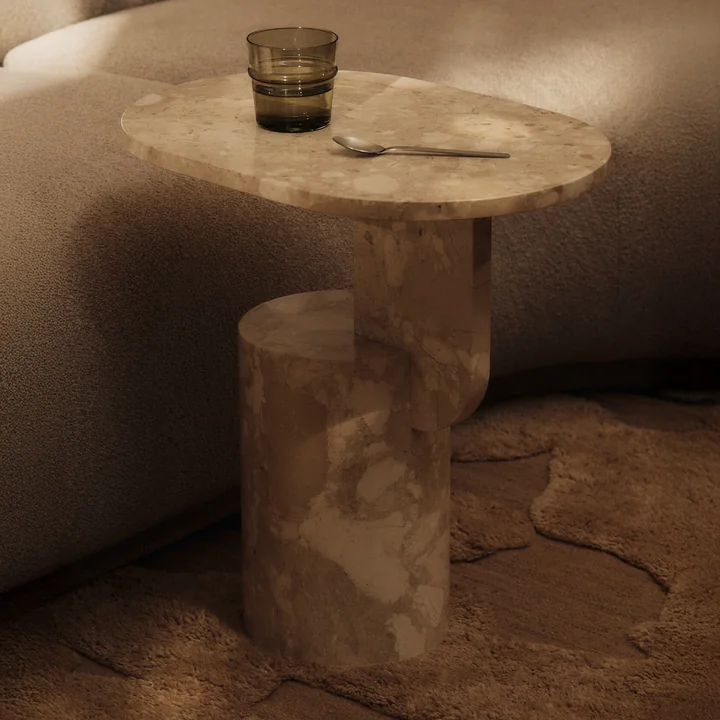 Ferm Living - Insert Beistelltisch, sand (Marmor)