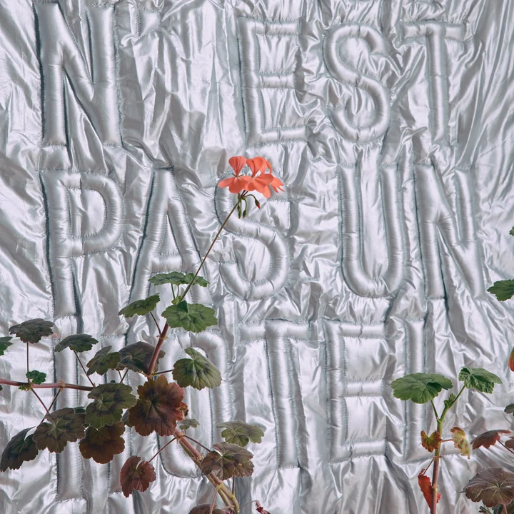 Hkliving - Wall Art Wanddeko 'Ceci n'est pas un hôtel', 100 x 120 cm, silber