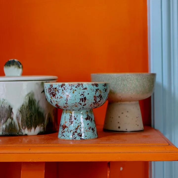 HKliving - 70's Tapas-Schale mit Fuss, Ø 11 cm