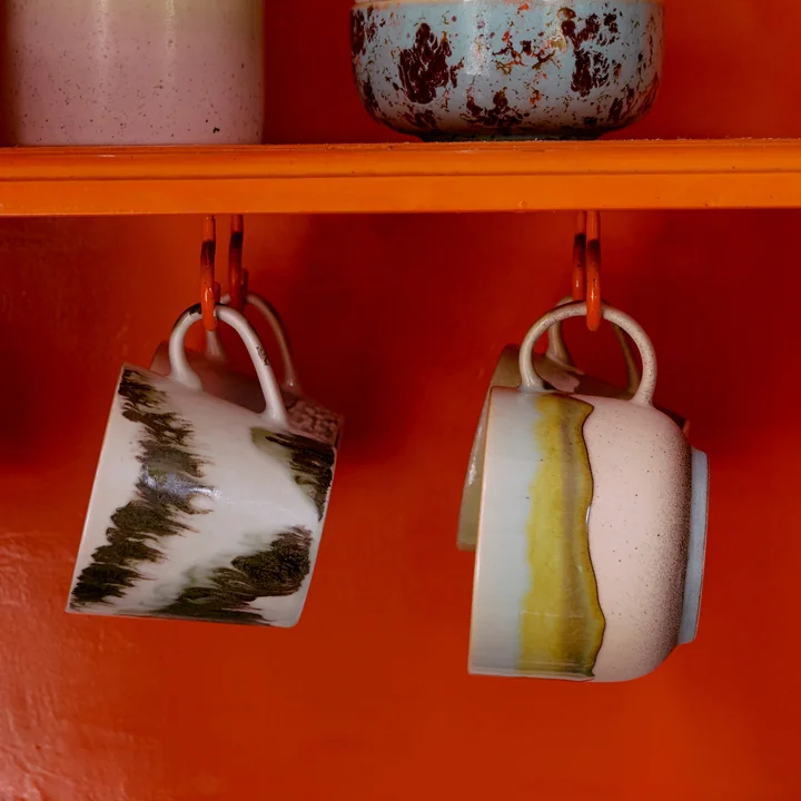 HKliving - 70's Teetasse, 425 ml, glint