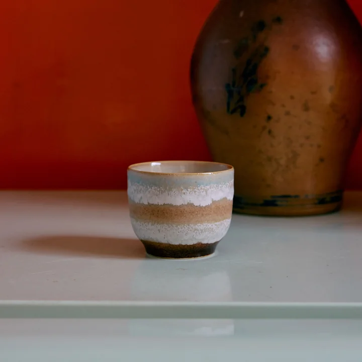 HKliving - 70's Kaffeebecher, 250 ml, skyline