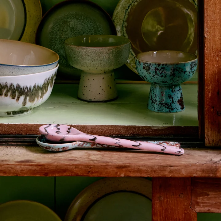 HKliving - 70's Servierlöffel, sprinkle (2er-Set)