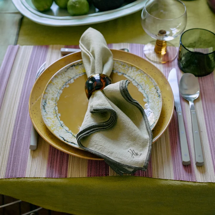 HKliving - Ease Servietten, 50 x 50 cm, dune (2er-Set)