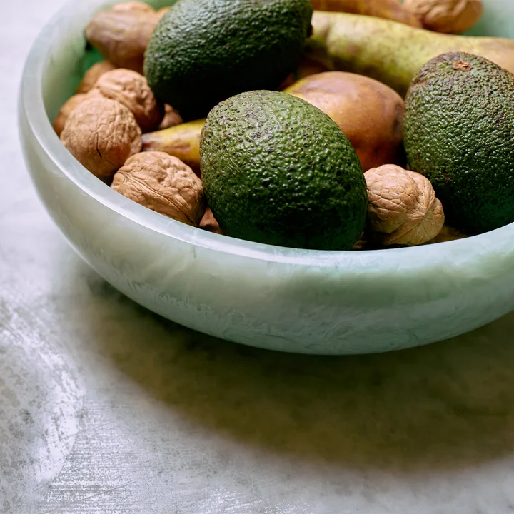 HKliving - Salatschale, Ø 26,5 x H 7,5 cm, mint