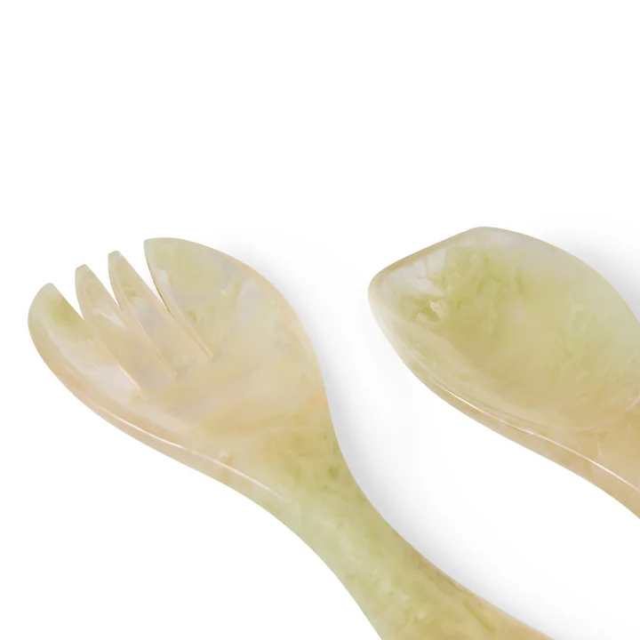 HKliving - Salat Besteck-Set, mist green (2-tlg.)