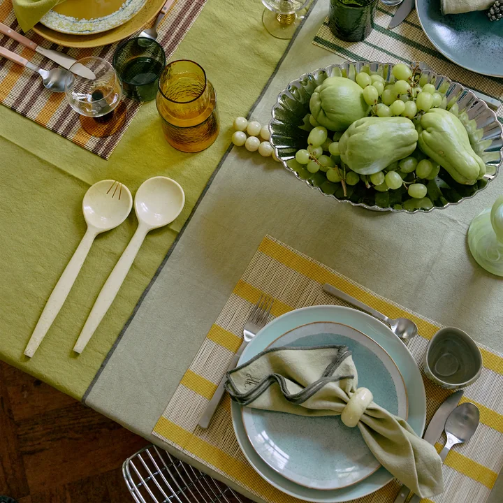 HKliving - Salat Besteck-Set, vanilla (2-tlg.)