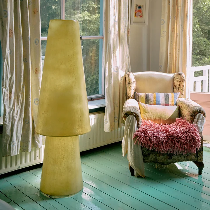 HKliving - Glassfiber Stehleuchte, soft green