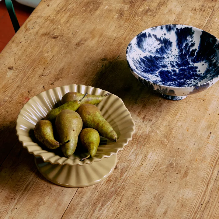 HKliving - New Classics Ribble Schale mit Fuss, large