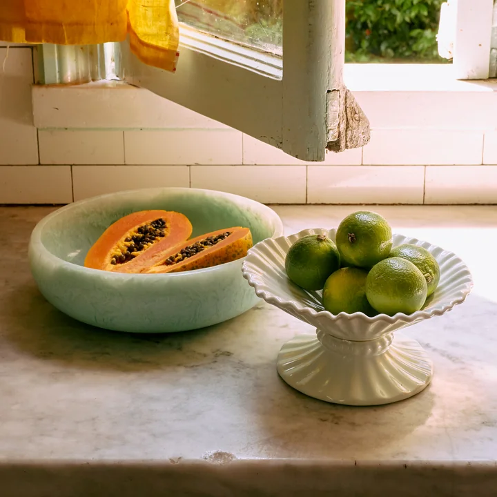 HKliving - New Classics Ribble Schale mit Fuss, medium