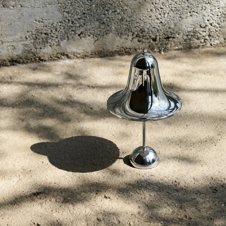 Verpan - Pantop Portable LED Akkuleuchte Ø 30 x 18 cm, verchromt