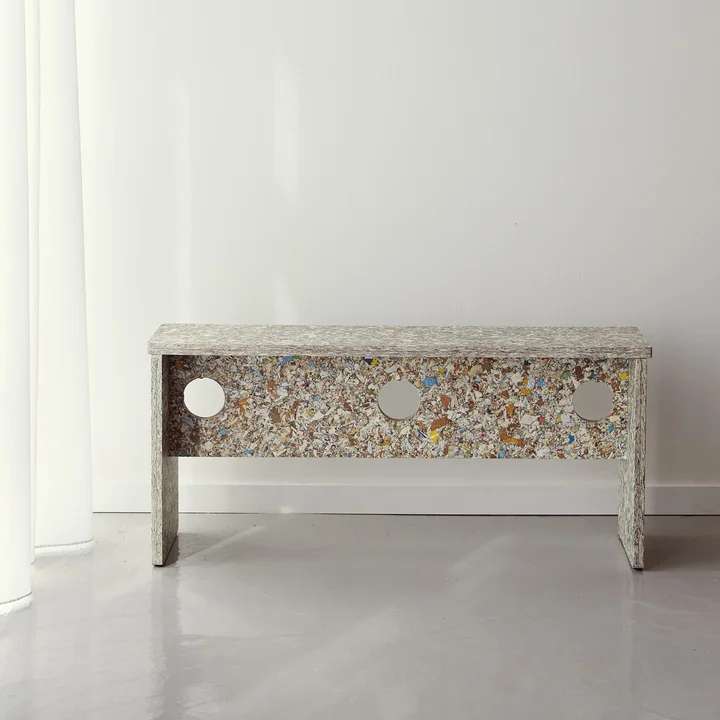 Form & Refine - Remake Bank, 95 cm, grau