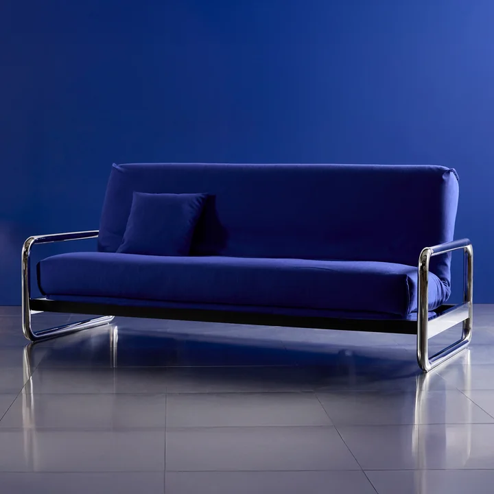 Innovation Living - Lomira Classic Schlafsofa, incl. Nordic Matratze, 140 x 200 cm (512 Elegance Ultramarine)