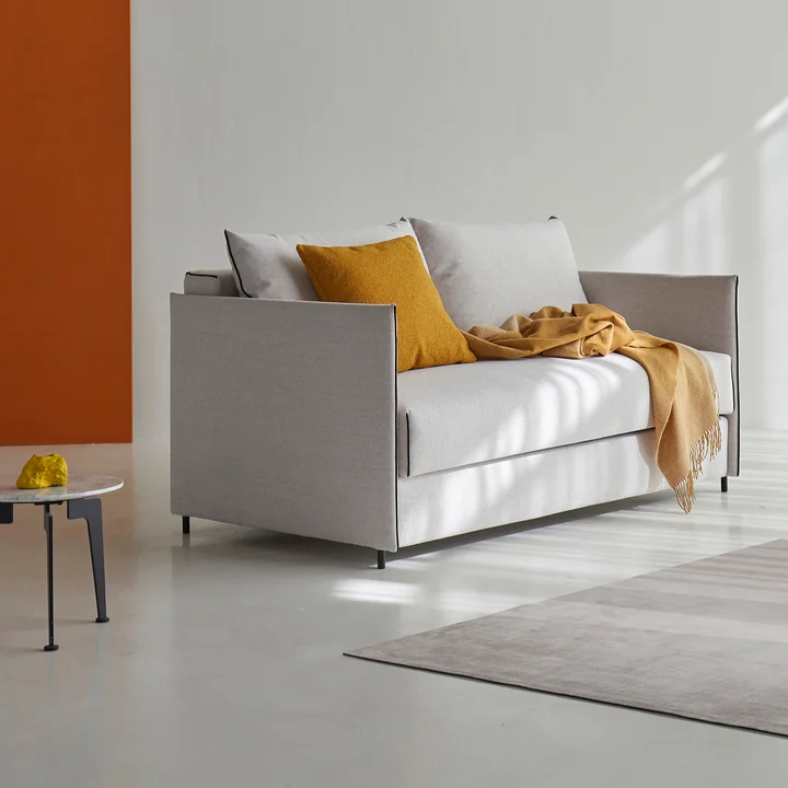 Innovation Living - Luoma Schlafsofa, 150 x 92 cm, sand (300 Weda)