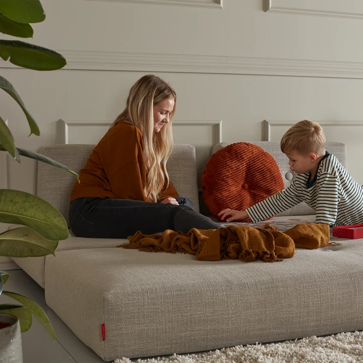 Innovation Living - Sigmund Drip Schlafsofa, 200 x 84 cm, Eiche / natur (579 Kenya Gravel)