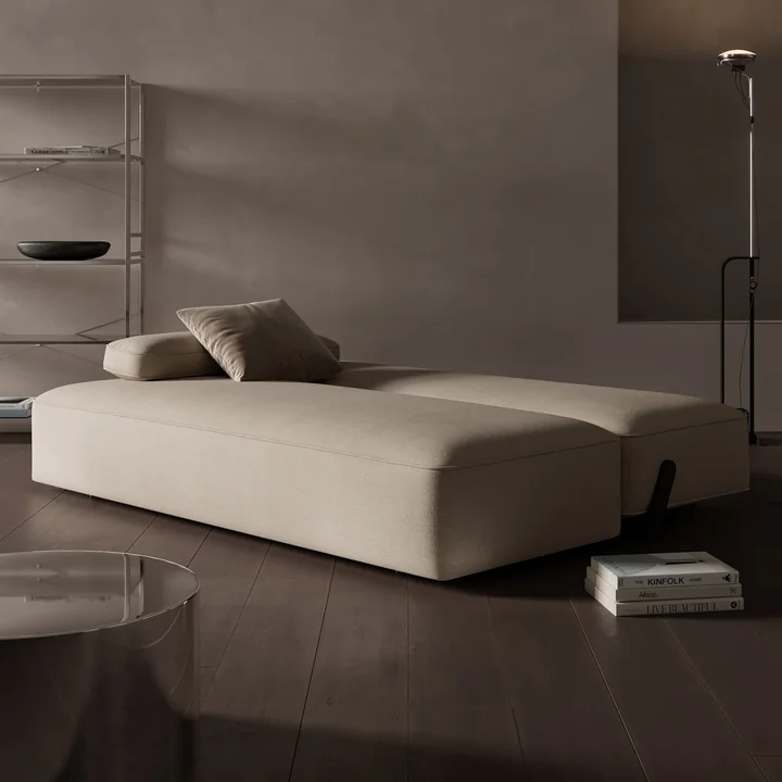 Innovation Living - Yonata Schlafsofa, 207 x 110 cm, latte (586 Phobos)