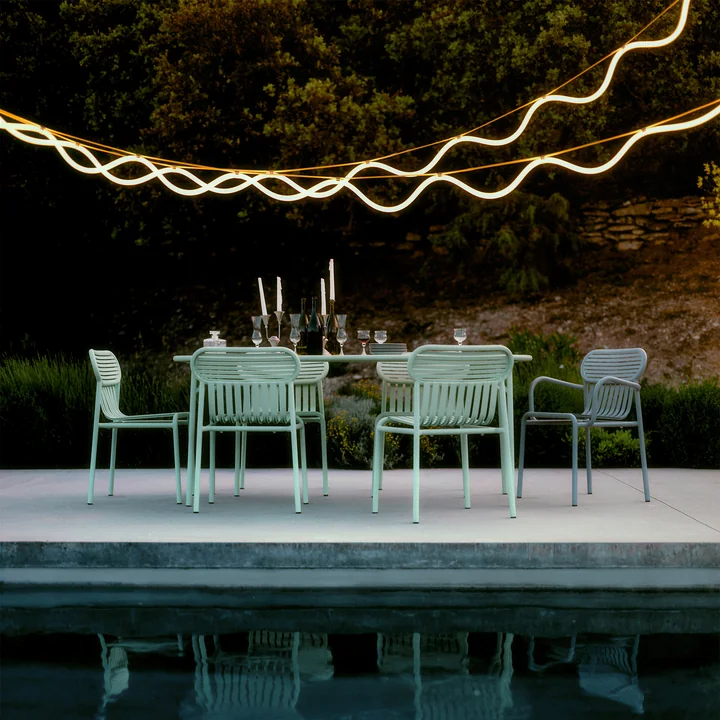 Petite Friture - Spline LED Pendelleuchte, 450 cm, braun / orange