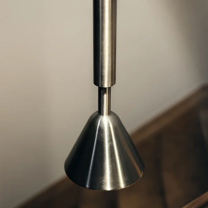 Petite Friture - Pyl LED Pendelleuchte, Large, H 110 cm, grau