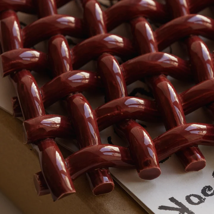 The Poster Club - Interlace 03 Wanddekoration, bordeaux