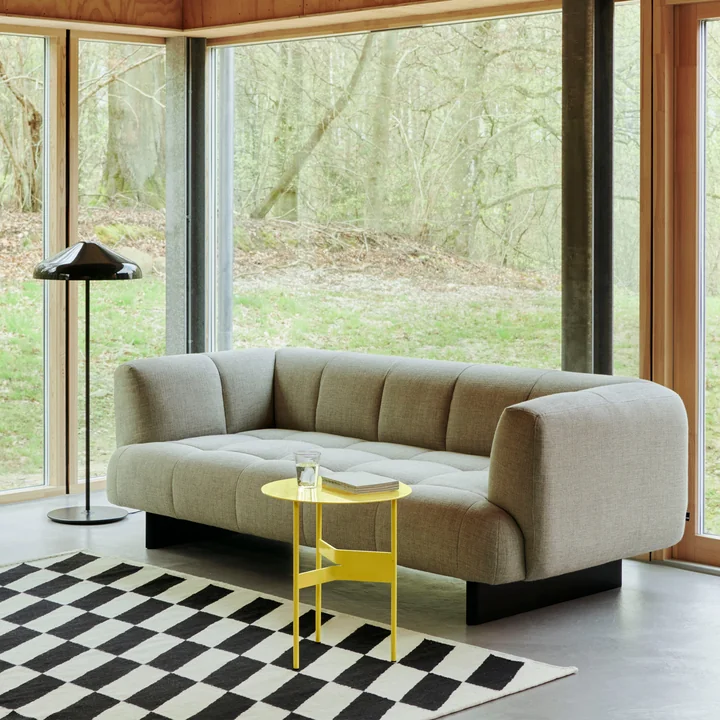 HAY - Quilton Lift 2-Sitzer Sofa, Eiche schwarz / Tadao 0720