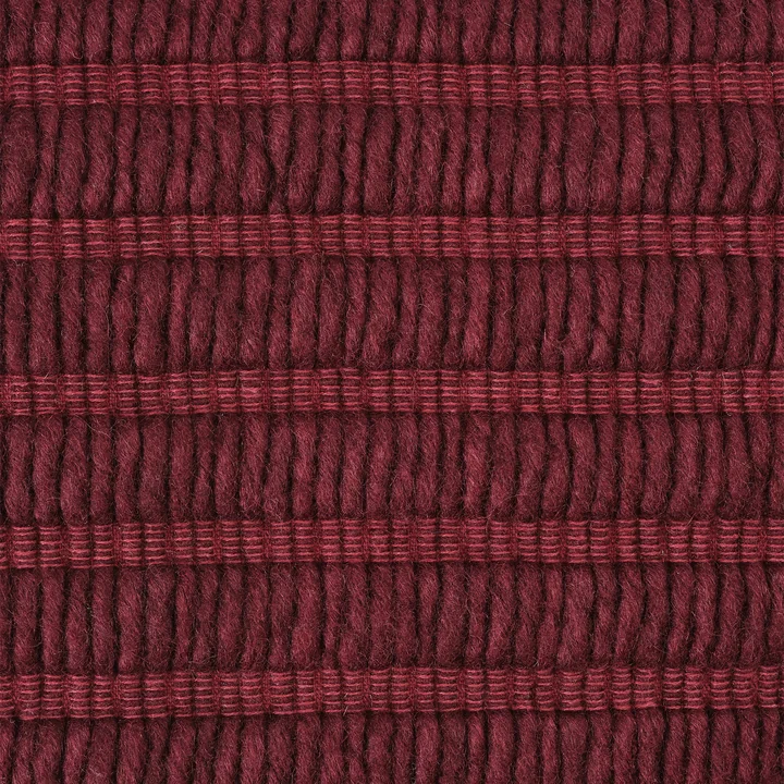 Tom Dixon - Ridge Kissen, 45 x 45 cm, burgunderrot