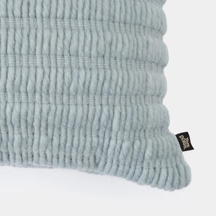 Tom Dixon - Ridge Kissen, 45 x 45 cm, hellblau