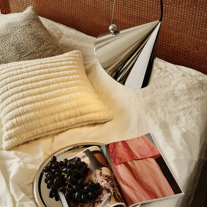 Tom Dixon - Ridge Kissen, 45 x 45 cm, natur