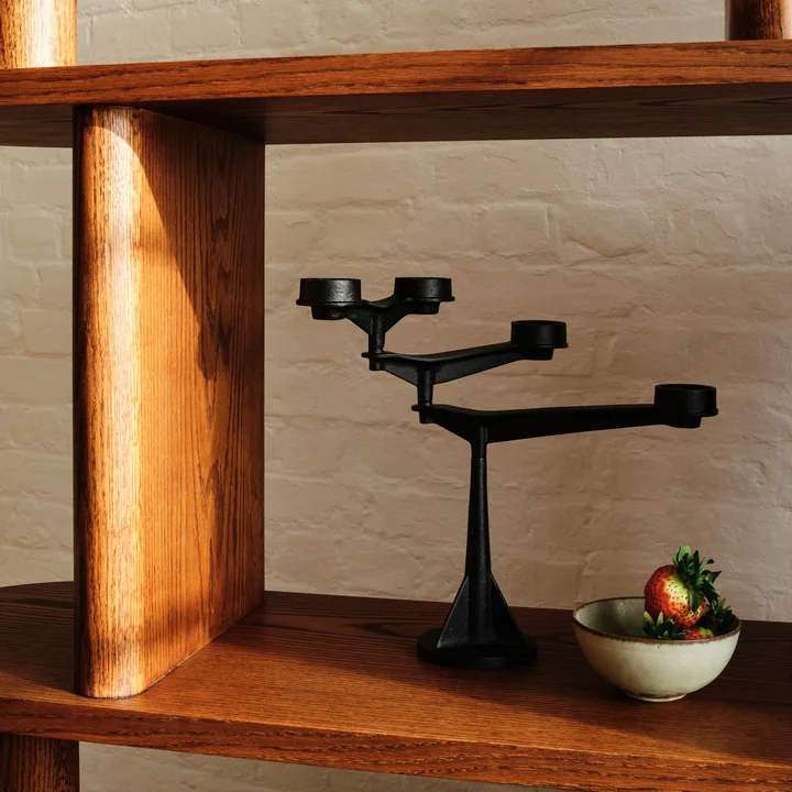 Tom Dixon - Spin Tisch-Kerzenständer Mini, schwarz