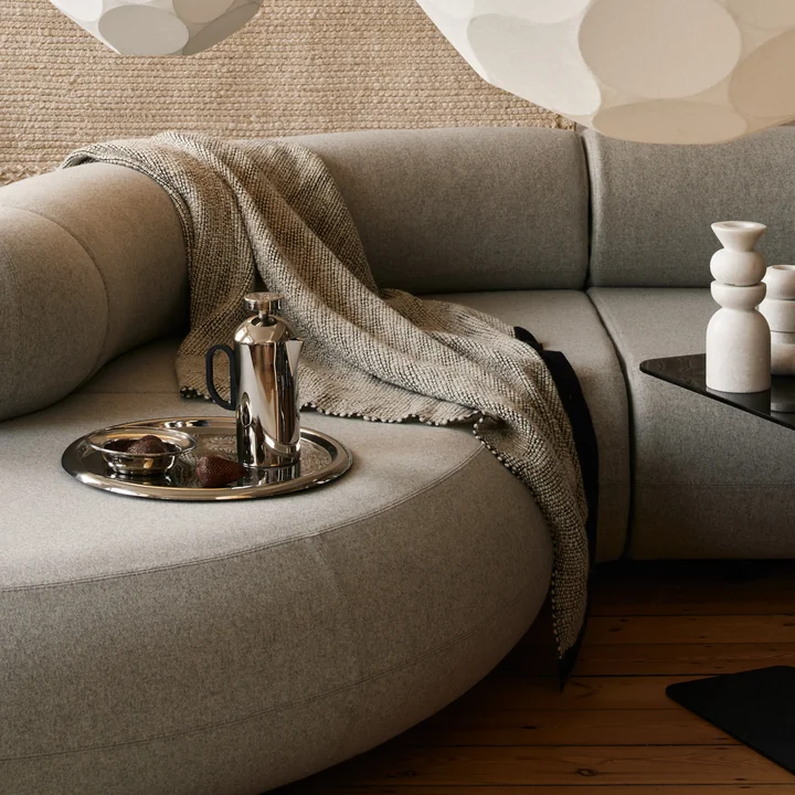 Tom Dixon - Thread Decke, 140 x 180 cm, schwarz / weiss