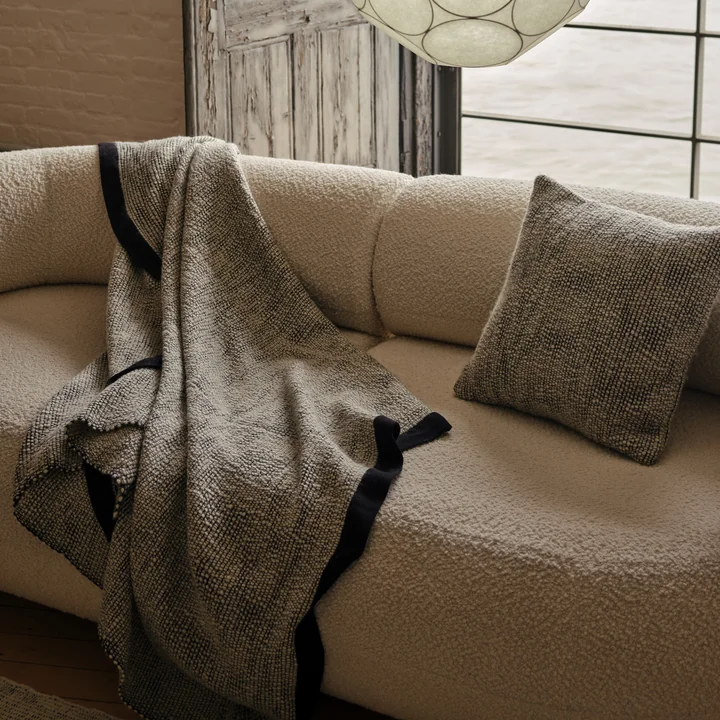 Tom Dixon - Thread Kissen, 50 x 50 cm, schwarz / weiss