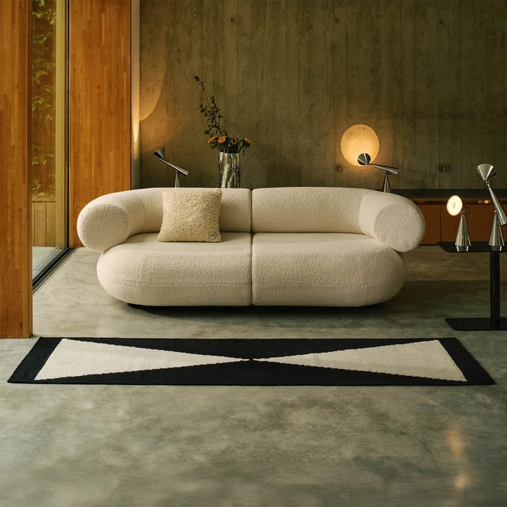 Tom Dixon - Wedge Teppichläufer, 70 x 250 cm, schwarz