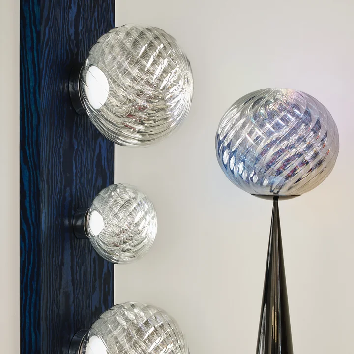 Tom Dixon - Whirl LED Wandleuchte / Deckenleuchte, silber