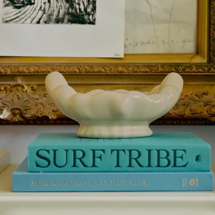 HKliving - New Classics Dekoschale, eggshell