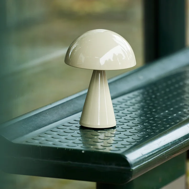 Hübsch Interior - Mush Akku-Tischleuchte, Mini, sand