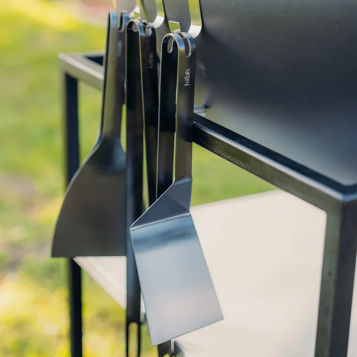höfats - Grillbesteck-Set (3-teilig), schwarz