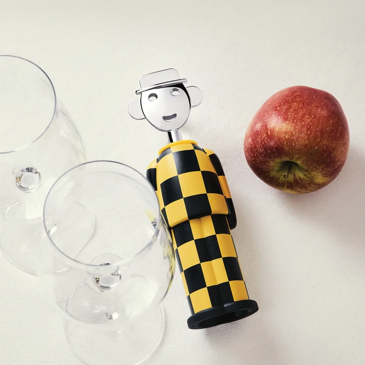 Alessi - Korkenzieher Alessandro M. Giallo e Nero, gelb / schwarz