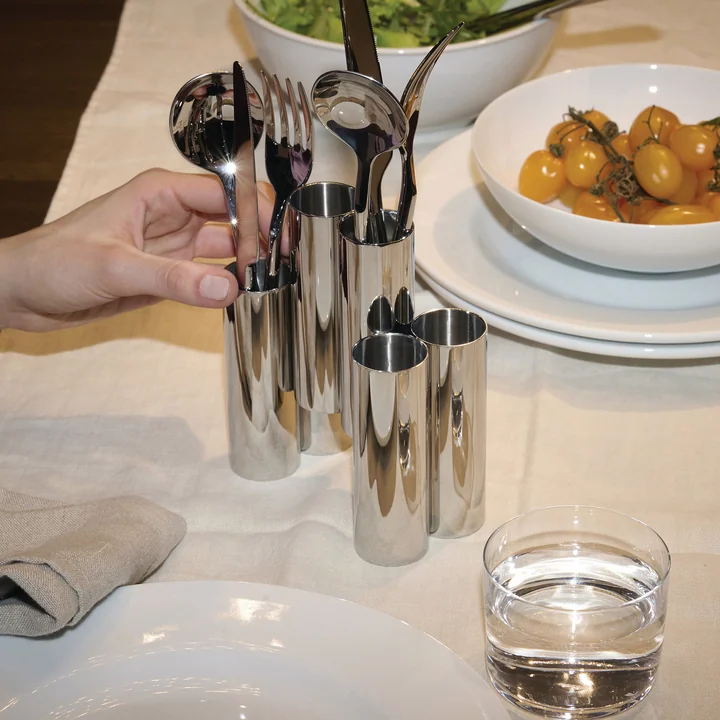 Alessi - Canale Besteckhalter, Edelstahl poliert