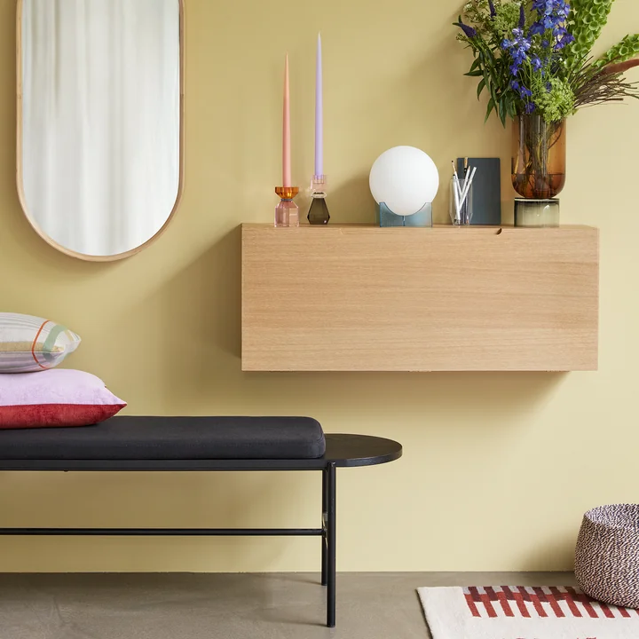 Hübsch Interior - Collect Schuhschrank, L100 cm, Eiche