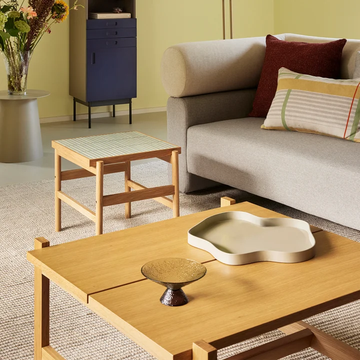 Hübsch Interior - Dash Couchtisch, 80 x H 47 cm, Eiche natur